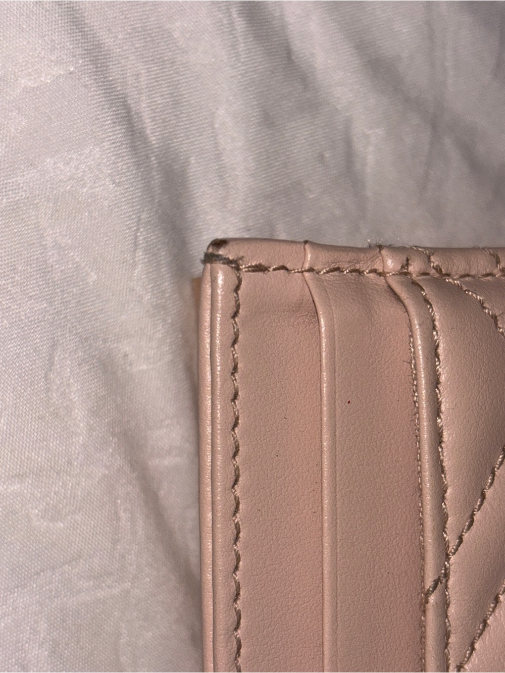 Pink Quilted Gucci Card Holder with Logo - Picture 6 of 8